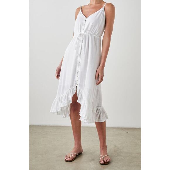 NWT Rails Frida Midi Tank Linen Dress in White Sz XS - Picture 7 of 12